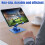 Suporte Giratório para Tablet 360 Ajustável, Suporte de Mesa Portátil em Acrílico para Tablets de Até 12,9 Polegadas, Azul 2