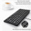 Compact Wired Keyboard USB - Ultra-Thin Keyboard for PC  Gaming Keyboard Black 4