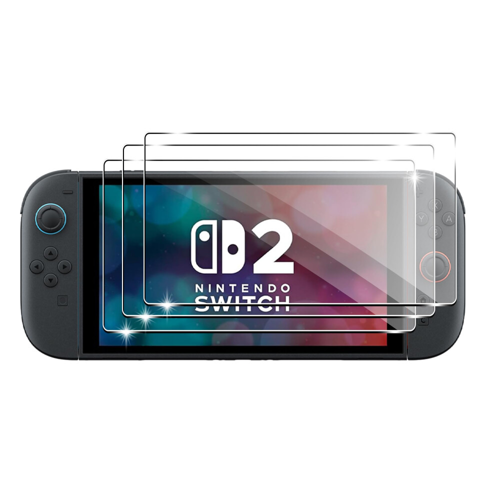 3 Pack Tempered Glass Screen Protector Hd Clear AntiâScratch For Nintendo Switch 2 7.9 Inch 9169991081717