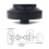 105H Car Modification Steering Wheel Base Adaptor for  WRX STI08-14 3