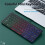 Compact Wired Keyboard for Laptops -  External Keyboard with USB Connection, Ideal for Home and Office Use B 4