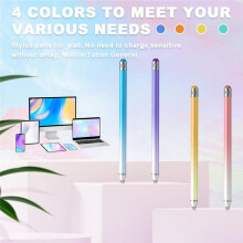8 Pack Stylus Pens for Touch Screens, Capacitive 2 in 1 Precision Stylus with Dual-End High Sensitivity Stylus