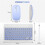 10 Inch  Keyboard Rechargeable Ultra-Slim Wireless Mouse Keyboard Set for Android Windows Tablet   B 7