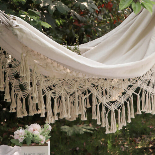 Cotton Canvas Double Hammock200x150cm 1