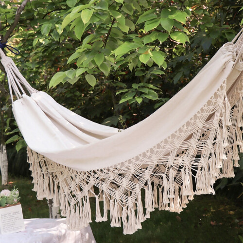 Cotton Canvas Double Hammock200x150cm 2