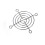 60 mm x 60mm x 15mm 3 Pins Ventola di raffreddamento con metallo Finger Guards 4