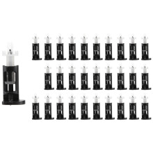 Black plastic white, mounting for  CPU cooler, 30 pcs