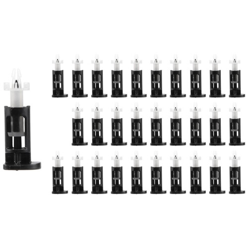 Black plastic white, mounting for  CPU cooler, 30 pcs
