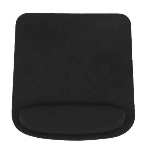 Rectangle Wrist Support Cloth + EVA Mouse Pad Mice Mat pour Compute Noir 210 x 230 x 20Mm