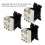 Solid State Relay Heat Sink,3PCS Aluminum Heatsink PID Temperature Controller Heat Sink for Solid State Relay and SSR Radiator Module Black for 6