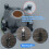 Black plastic white, mounting for  CPU cooler, 30 pcs 7