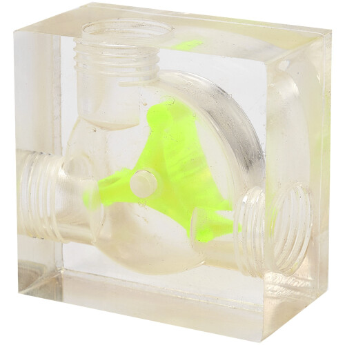 PC Water Cooling System Acrylic Three Way Visual Flow Indicator G1/4 Thread 2