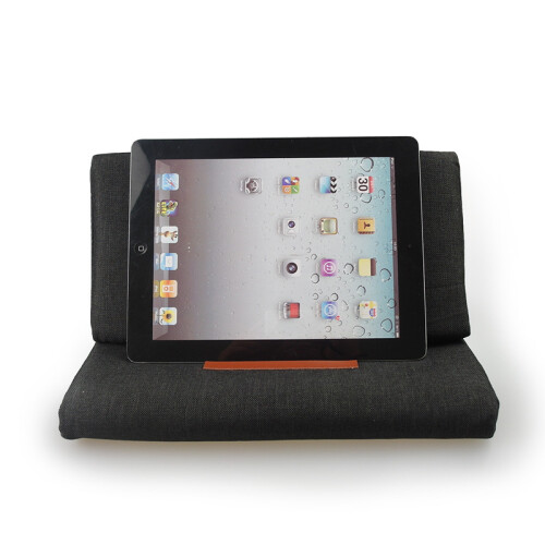 Multi-Function Laptop Cushion Holder Colorful Lap Desk Tablet Stand Pillow Polyester Cotton Pc Reading Bracket Pillow for (Black) 1