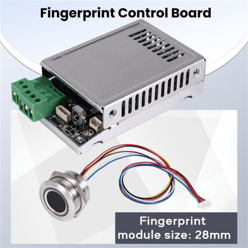 K216 Fingerprint Control Board+R503 Fingerprint Module Two-Color Ring Indicator Light Access Control 1