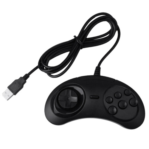 USB Gamepad Game Controller 6 Buttons for  USB Gaming Joystick Holder for PC  Mega Drive Gamepads 1