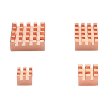 2Set Heat Sink Metal Copper Heatsink Passive Cooling Pad Heat Dissipation Radiator for Raspberry Pi 4 Model B