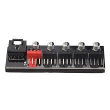 5 Port PC Fan Hub Splitter Speed Controller Adapter for 4 Pin PWM Cooler Cooling Fan Computer Cables Connectors