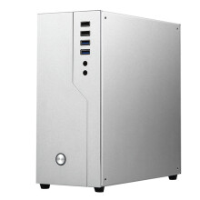 ITX Estuche de Computadora Caja de Escritorio PCIE de una Sola Ranura para Oficina HTPC Suave de Aluminio