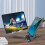 Desktop Tablet Computer Stand Multi-Stage Foldable Portable Desktop Student Learning Machine Stand for  (White) 8