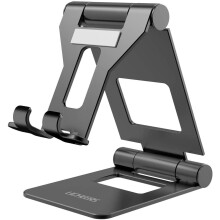 Licheers Adjustable Tablet Stand, Universal Tablet Holder, Portable Cell Phone Stand, for 4-13 Inch Devices (Black)