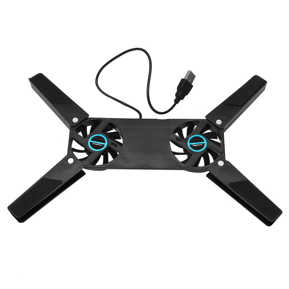 Laptop Cooling Pad,Dual Fan for Laptop Cooling,USB Folding Laptop Cooler Pad,Notebook Fan for Students & Business