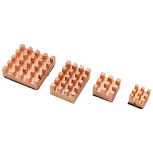 4 Teiliger KüHlung KüHlköRper Aus Kupfer für Raspberry Pi 4B 1G 2G 4G KüHlköRper KüHler (Reines Kupfer KüHlköRper)