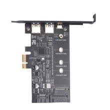 PCI-E to USB 3.0 PCI Express Card Incl.1 USB C and 2 USB A , M.2 NVME to PCIe 3.0 Adapter Card with Bracket