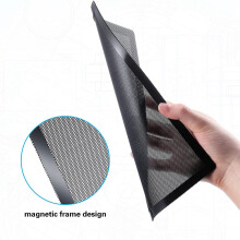 120X240Mm Staubfilter für ComputerküHlerlüFter, Magnetrahmen-Staubfilter, Staubdichte PVC-Abdeckung ComputerlüFtergitter, 4Er-Pack