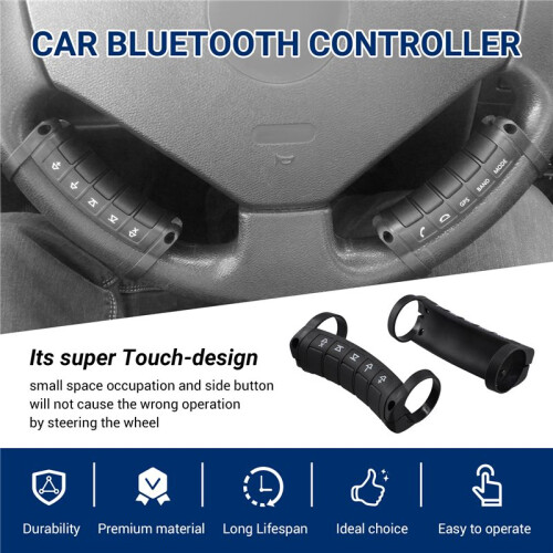 Universal Multi-Function Wireless Steering Wheel Controller  DVD Navigation Buttons Controller LED Wireless 2