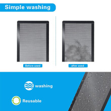 120X240mm Dust Filter for Computer Cooler Fan,Magnetic Frame Dust Filter,Dustproof PVC Cover Computer Fan Grills, 4 Pack