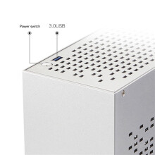 A07 ITX Computer Case Chassis HTPC Host Case USB3.0 ITX Enclosure with Card Extension Cable(A)
