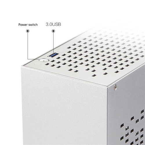 A07  ITX Computer Case Chassis HTPC Host Case USB3.0 ITX Enclosure with  Card Extension Cable(A)