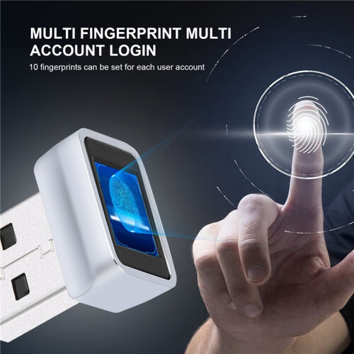 USB Fingerprint Reader for Windows Security Key Biometric Fingerprint Scanner Sensor Module for Instant Contact Easy 2