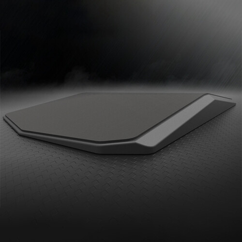 Solid Geometry Mouse Pad Large Size Composite PU + ABS Hard Mouse Wrist Pad to Prevent Wrist Damage Office Game Mat