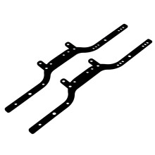 Viga de Chasis de Marco Lateral de Viga MetáLica para MN D90 D91 D96 D99 MN90 NM99S 1/12 RC Coche Piezas de ActualizacióN Accesorios