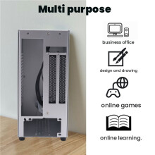 A07 ITX-Computerbehuizing Chassis HTPC-Hostbehuizing USB3.0 ITX-Behuizing met Verlengkabel voor Grafische Kaart (B)