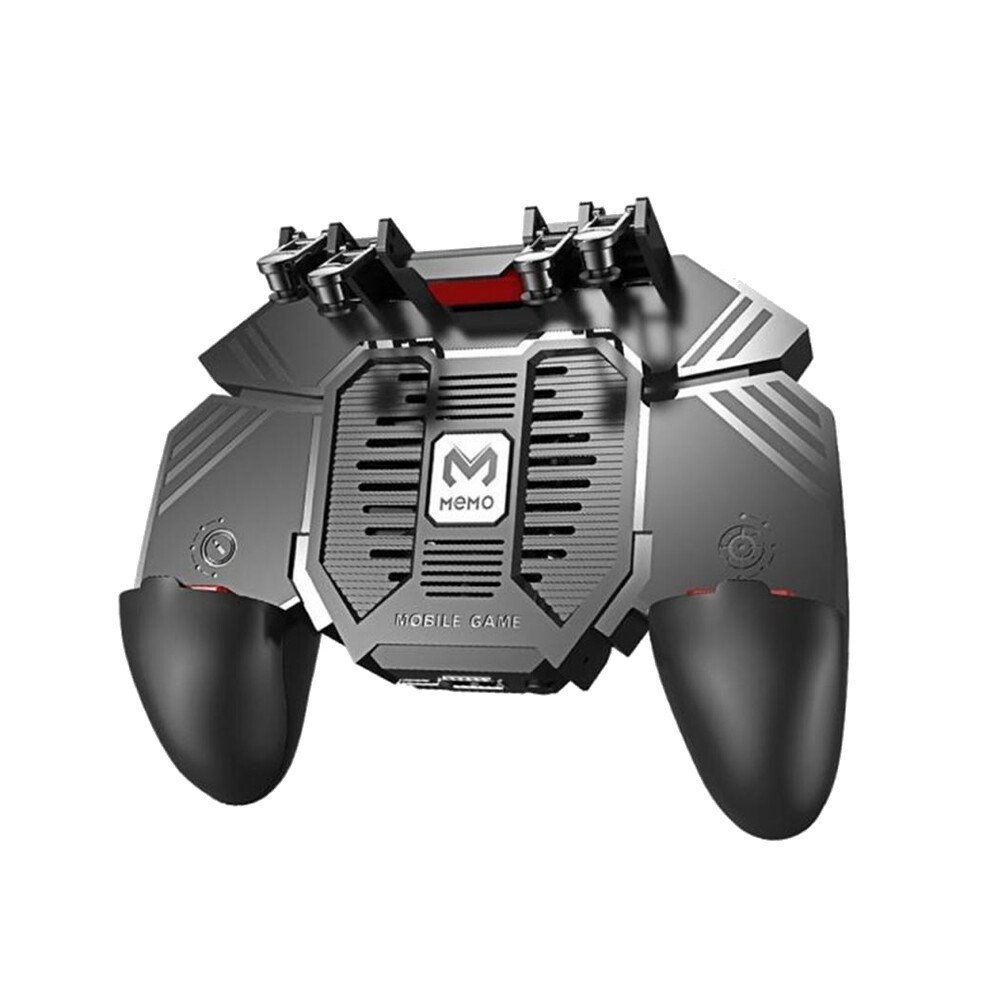 Memo Ak77 Game Trigger Phone Cooler Fan Game Controller Pubg Controller With Fan Pubg Mobile Trigger Shooter Joystick(4000Mah) 6031406165776