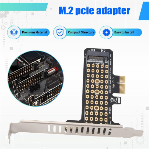 PH41-X1 M.2NVME SSD Till PCIeX1 Transfer Expansion Card Expansion StöDer PCIe4.0 1