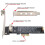 PCI Express Conversion Card PCI-E 1X to 12+16 Pin for 2013-2017  Pro Air SSD Conversion Card 7