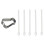 5 Pcs Stylus Refill Replacement Stylus Touch Pen Tip Substite Nib for   Note20/Note10/Tab S6/Tab S7-White 2