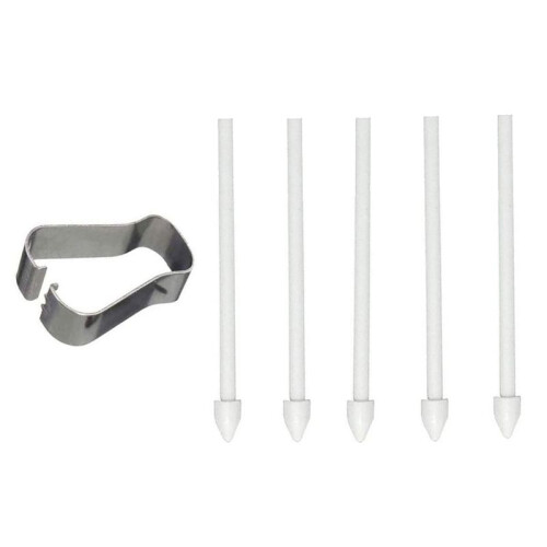 5 Pcs Stylus Refill Replacement Stylus Touch Pen Tip Substite Nib for   Note20/Note10/Tab S6/Tab S7-White 1