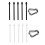 5 Pcs Stylus Refill Replacement Stylus Touch Pen Tip Substite Nib for   Note20/Note10/Tab S6/Tab S7-White 6