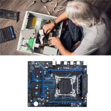 HUANANZHI X99-QD4 Moederbord Ondersteunt LGA2011-3 Processor Ondersteunt 4-Kanaals DDR4 2400/2133/1866MHz Geheugen
