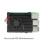 Aluminum Case for Raspberry Pi 4B Heatsink with Cooling Fan+Thermal Pad for RPI 4B Development Board Protective Shell 6