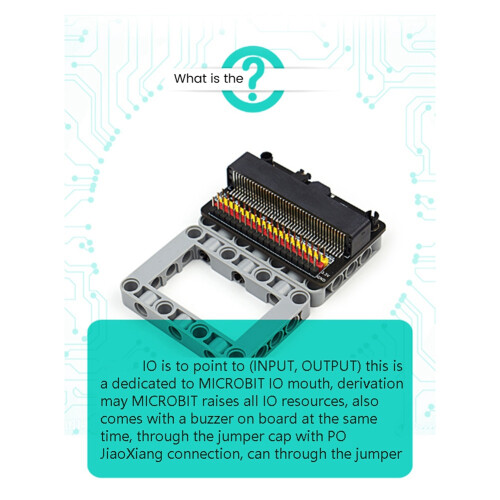 For Microbit Expansion Board IOBIT V2.0 Micro:Bit Horizontal Adapter Board Plate Primary and Secondary Schools 2