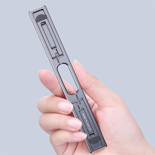 Aluminum Vertical Laptop Stand for  Air Pro Adjustable Holder Riser Foldable Portable Notebook Stand Gray