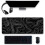 Topographic Contour Extended  Mouse Pad Computer Keyboard Mouse Mat Mousepad with 3Mm Non-Slip Base 2