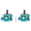 4PCS Analog Joystick with Joystick Caps for PS5 Controller 3D Analog Joystick Potentiometer with 2 Joystick Rubber Ring 6