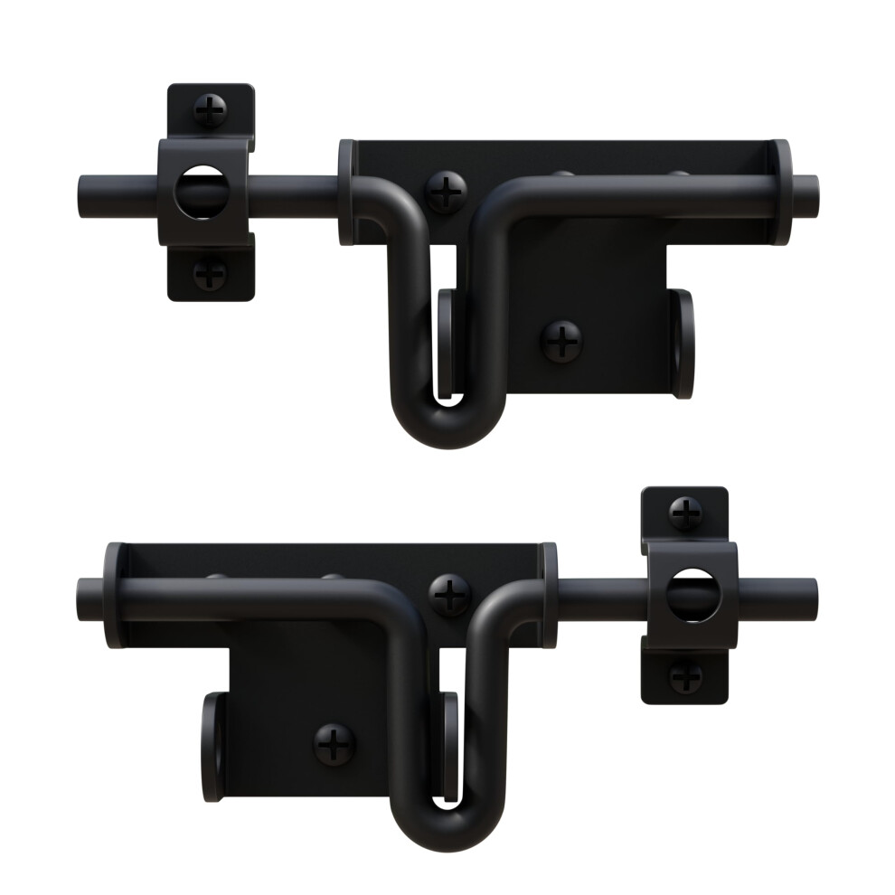 Heavy Duty Gate Latch With Padlock Hole, Stainless Steel Sliding Bolt Gate Lock For Fence And Barn, 2 Pack 9073542399568