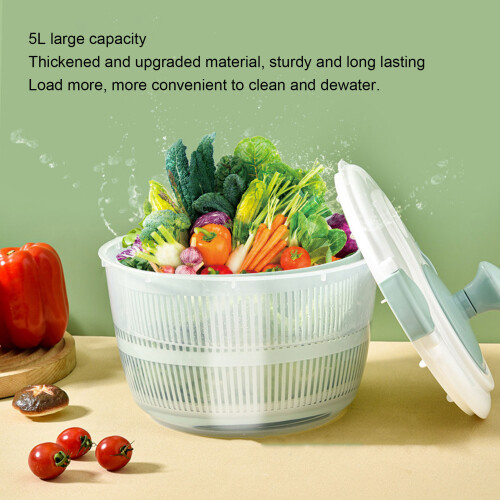 Blue 5L Salad Spinner 863g